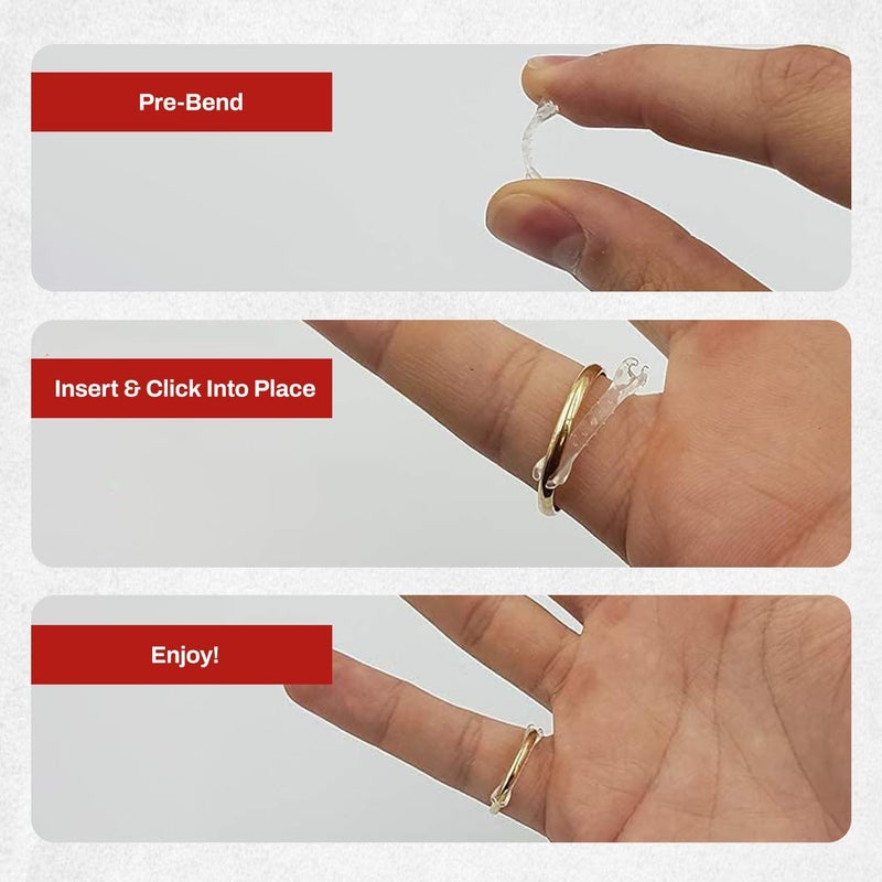 Chrome Cherry Ringo, Invisible Ring Size Adjuster for Loose Rings with 6 Sizes, Clear Ring Band Sizer Guard - Image 4